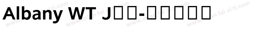 Albany WT J字体字体转换